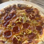 homemade sourdough stuffed crust pizza