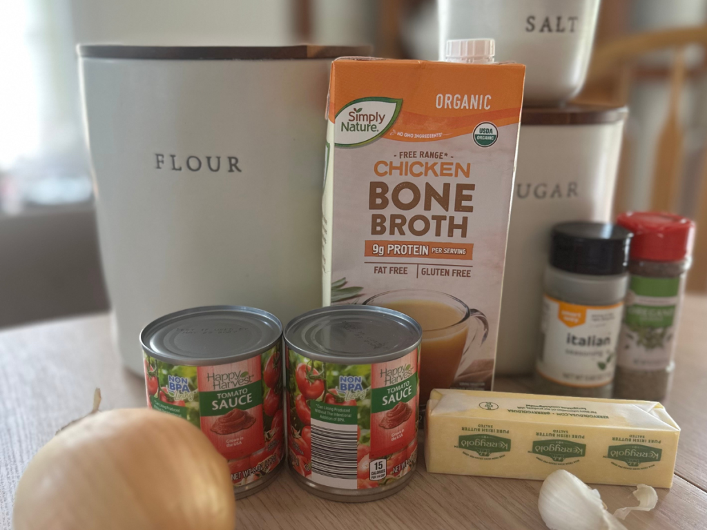 Easy tomato soup ingedients